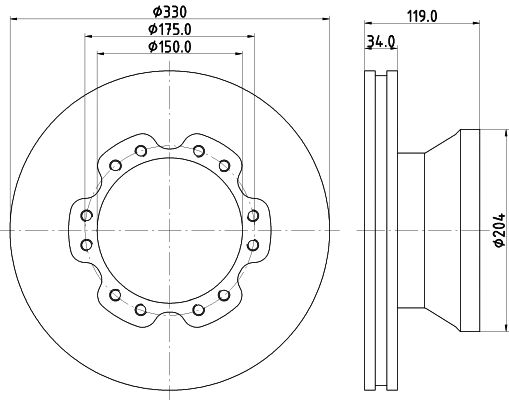 Brake Disc (CVD582)
