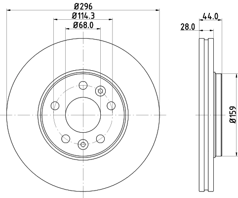 Brake Disc (PCD22762)