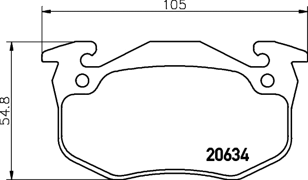 Brake Pad Set, disc brake (PCP1367)