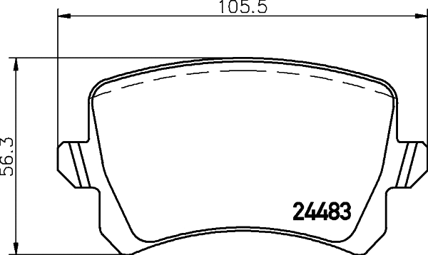 Brake Pad Set, disc brake (PCP1060)
