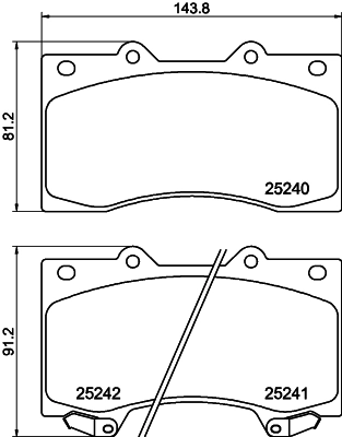 Brake Pad Set, disc brake (PCP1983)