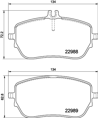 Brake Pad Set, disc brake (PCP1719)