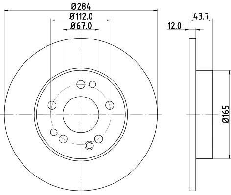 Brake Disc (PCD12772)