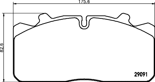 Brake Pad Set, disc brake (CVP033)