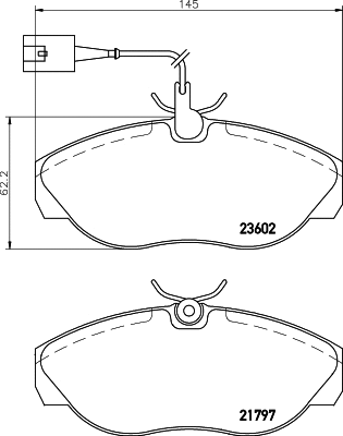 Brake Pad Set, disc brake (PCP1703)