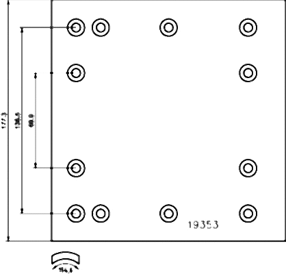 Brake Lining Kit, drum brake (RO12S7340)