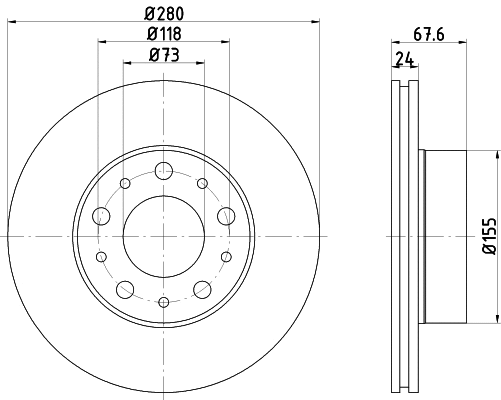 Brake Disc (PCD19632)