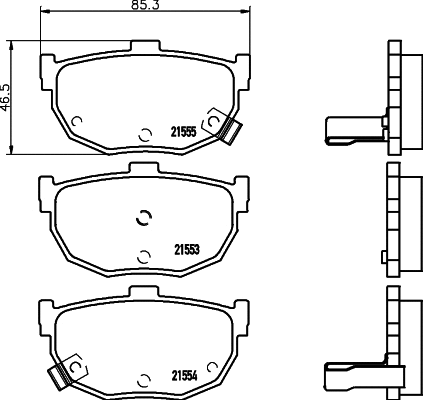 Brake Pad Set, disc brake (PCP1203)