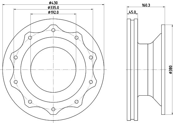 Brake Disc (CVD575)