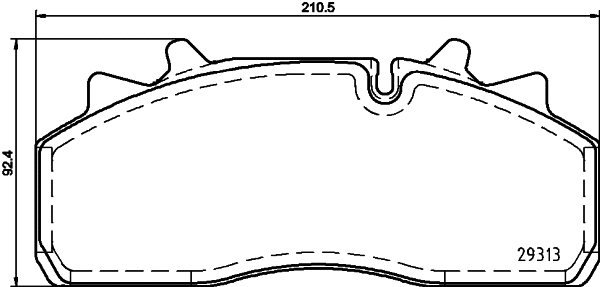Brake Pad Set, disc brake (CVP090K)
