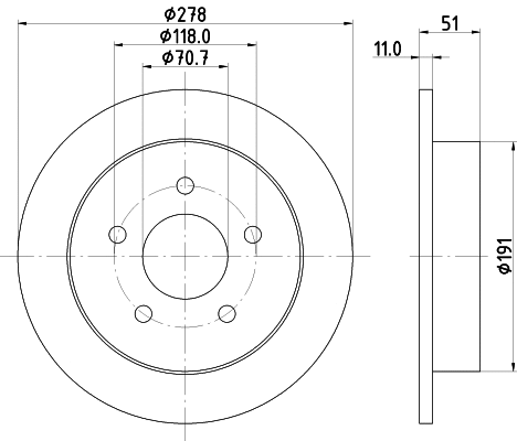 Brake Disc (PCD15872)