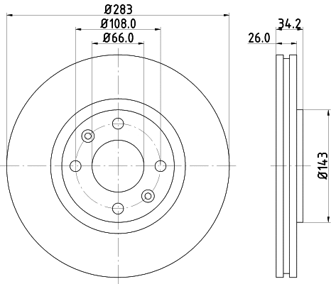 Brake Disc (PCD10112)