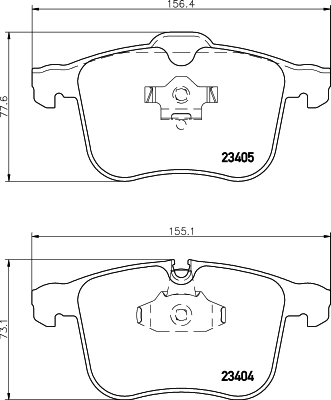 Brake Pad Set, disc brake (PCP2126)
