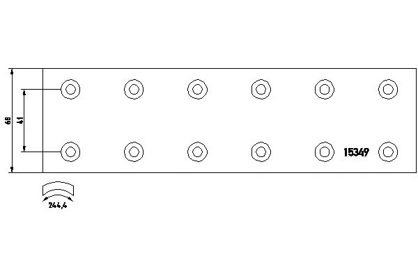 Brake Lining Kit, drum brake