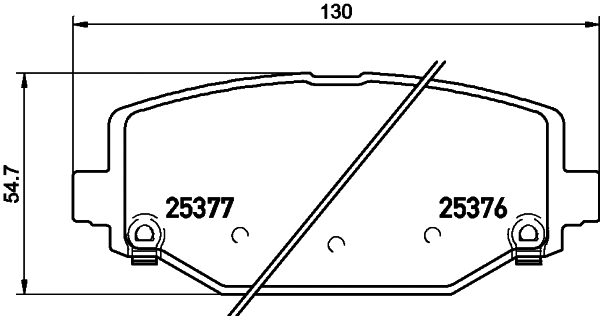 Brake Pad Set, disc brake (PCP1574)