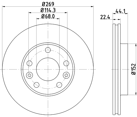 Brake Disc (PCD13132)