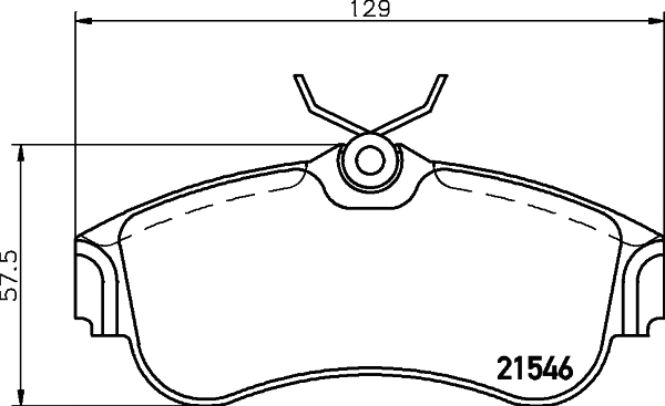 Brake Pad Set, disc brake (PCP1214)