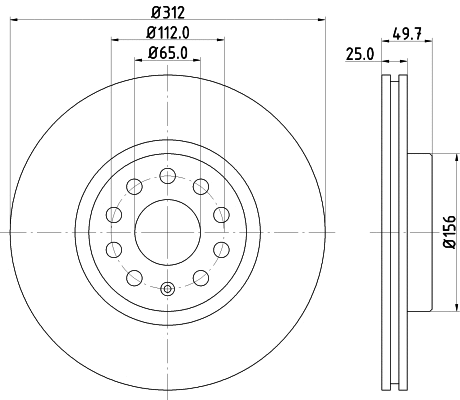Brake Disc (PCD10052)