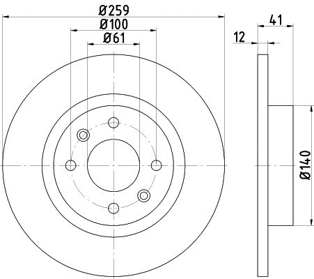 Brake Disc (PCD10632)