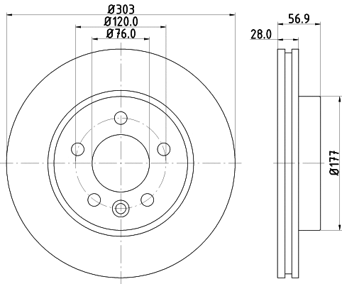 Brake Disc (PCD11652)