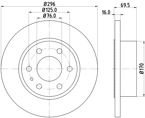 Brake Disc (CVD665)