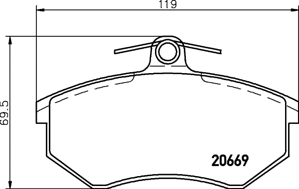 Brake Pad Set, disc brake (PCP1136)