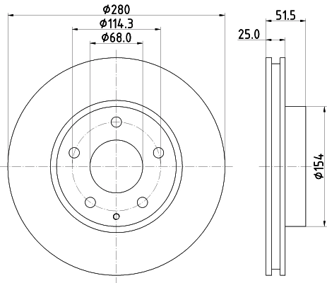 Brake Disc (PCD22832)