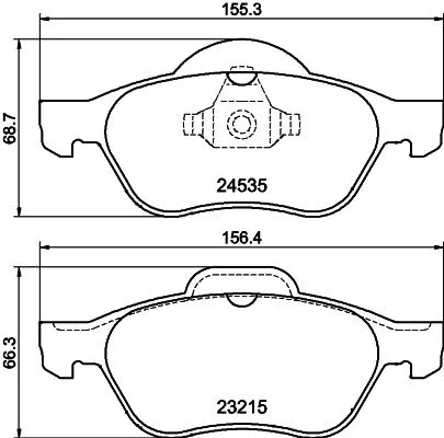 Brake Pad Set, disc brake (PCP1199)