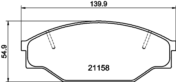 Brake Pad Set, disc brake (PCP1849)