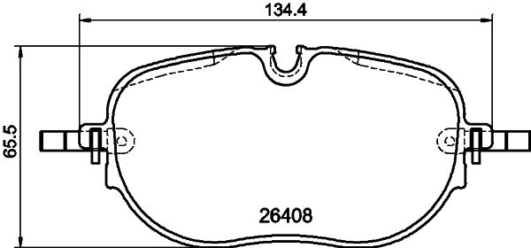 Brake Pad Set, disc brake (PCP2042)