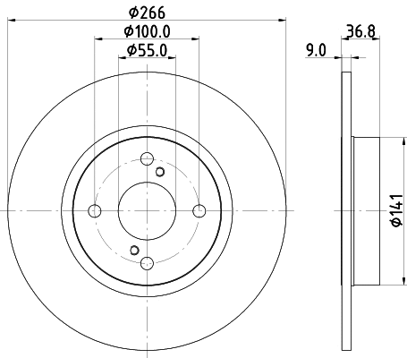 Brake Disc (PCD14212)