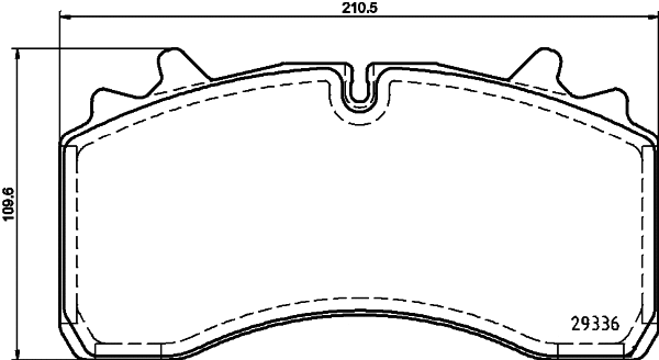 Brake Pad Set, disc brake (CVP040K)