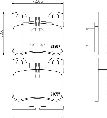 Brake Pad Set, disc brake (PCP1584)
