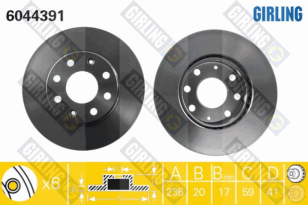 Brake Disc (6044391)