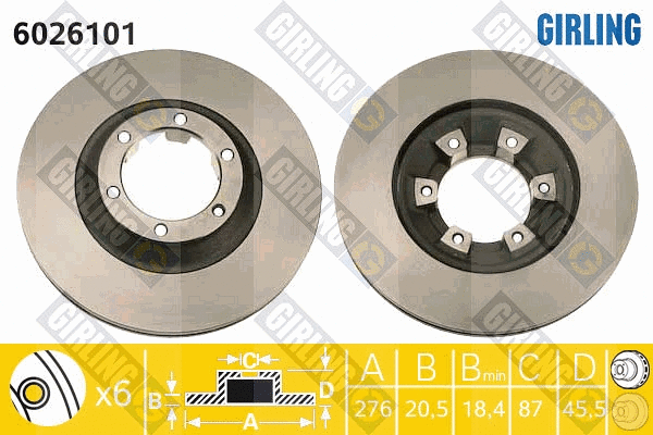 Brake Disc (6026101)