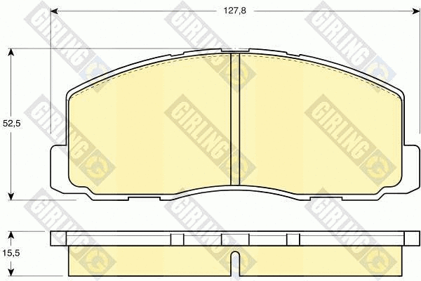 Brake Pad Set, disc brake (6103559)