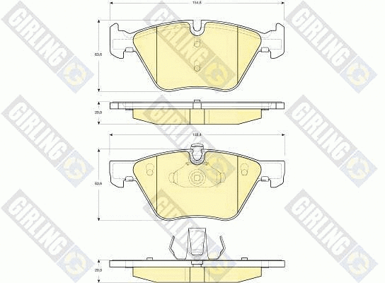 Brake Pad Set, disc brake (6115592)