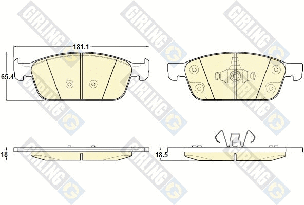 Brake Pad Set, disc brake (6120092)
