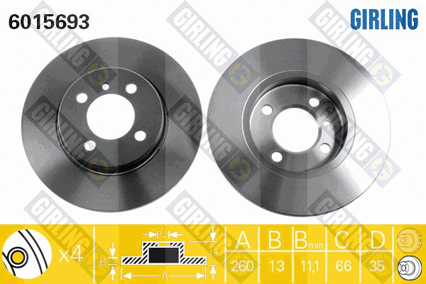 Brake Disc (6015693)