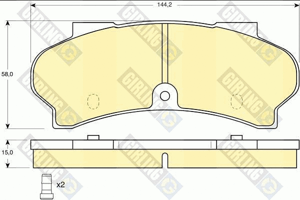 Brake Pad Set, disc brake (6101643)