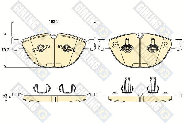 Brake Pad Set, disc brake (6120262)