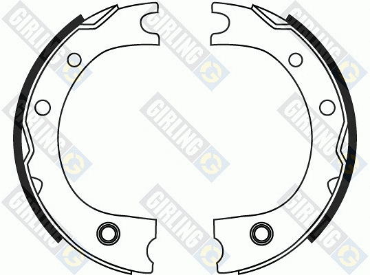 Brake Shoe Set, parking brake