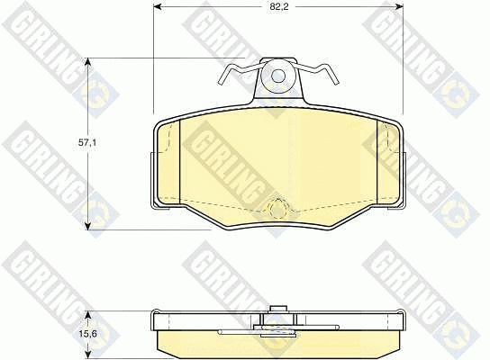 Brake Pad Set, disc brake (6130921)