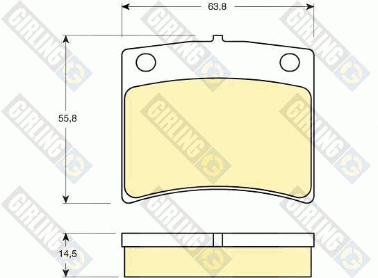 Brake Pad Set, disc brake (6110119)