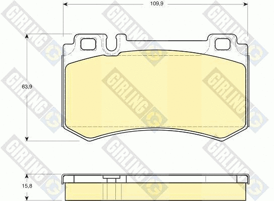 Brake Pad Set, disc brake (6115449)