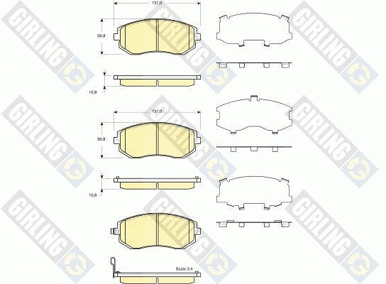Brake Pad Set, disc brake (6133719)