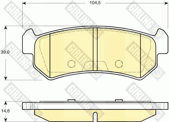Brake Pad Set, disc brake (6133489)