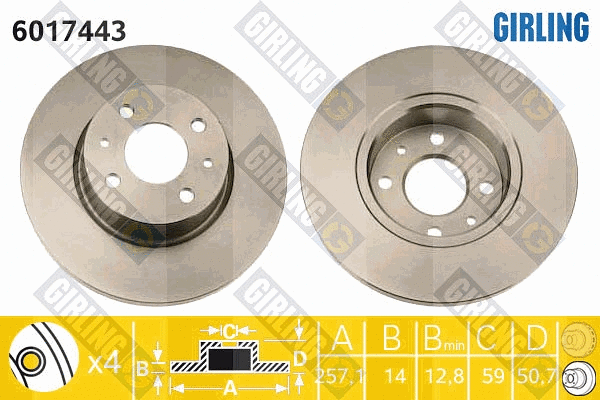 Brake Disc (6017443)