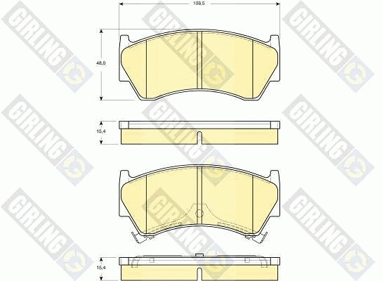 Brake Pad Set, disc brake (6133919)