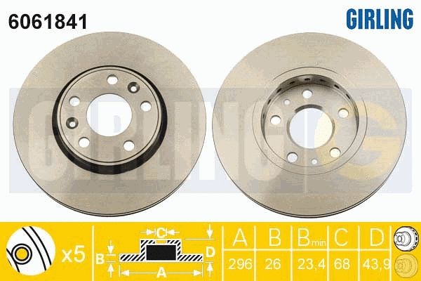 Brake Disc (6061841)